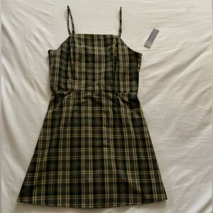 Plaid Sleeveless Dress
